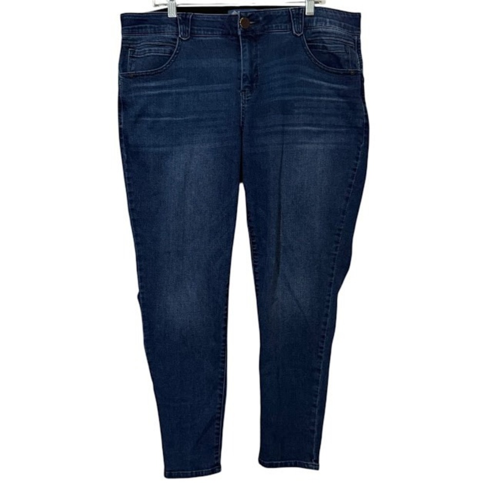 Democracy Ab Technology "Ab"solution Mid Wash Skinny Jeans Womens Plus 20W